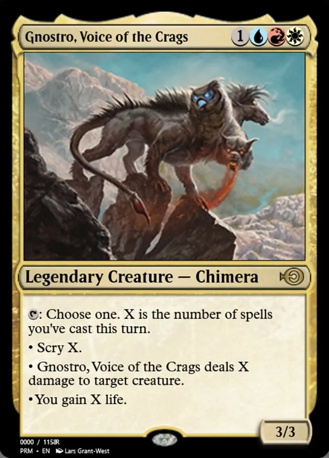 Gnostro, Voice of the Crags Front Face