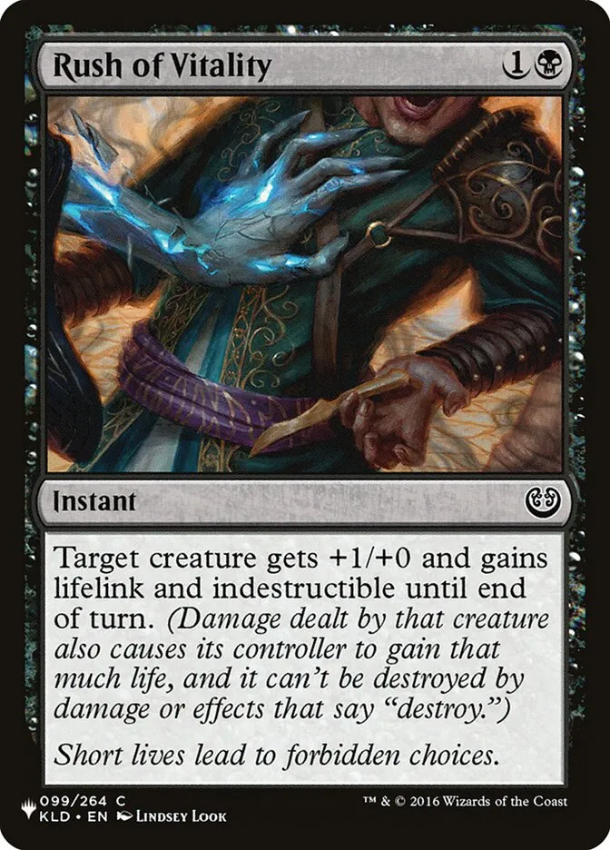 Rush of Vitality Front Face