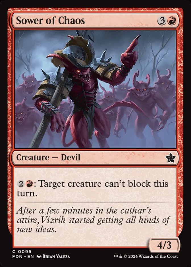 Sower of Chaos Front Face