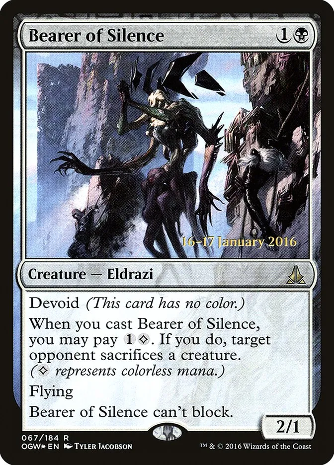 Bearer of Silence Front Face