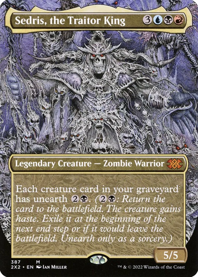 Sedris, the Traitor King Front Face