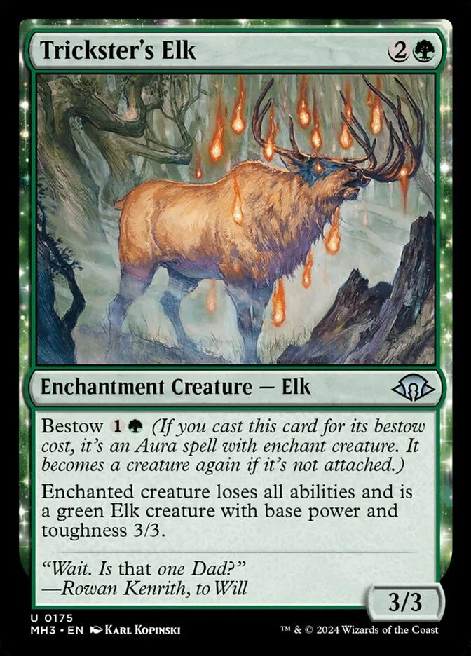 Trickster's Elk Front Face