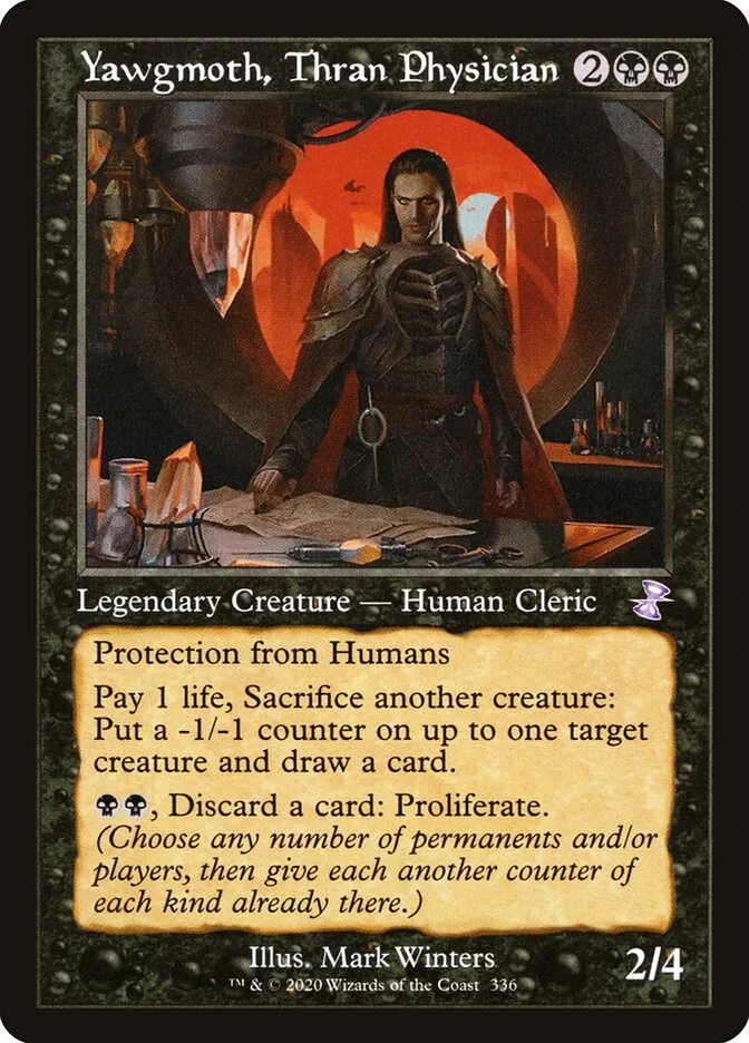 Yawgmoth, Thran Physician Front Face