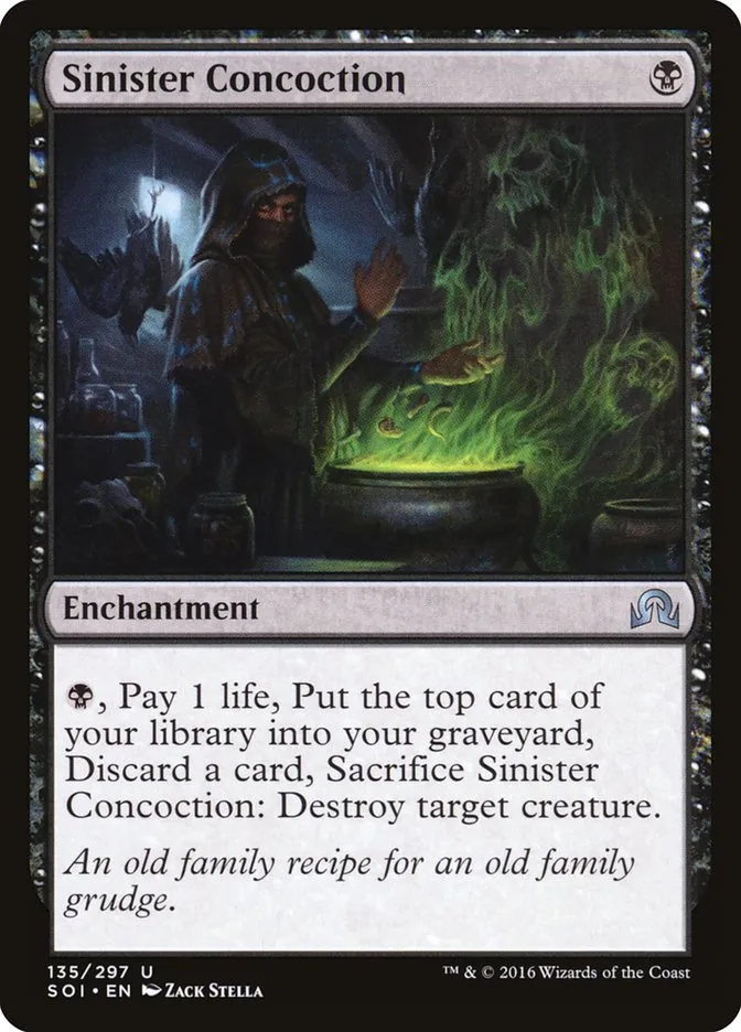 Sinister Concoction Front Face