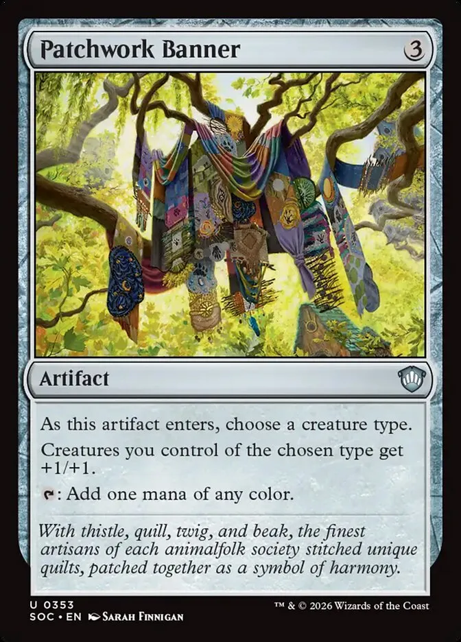 Patchwork Banner Front Face