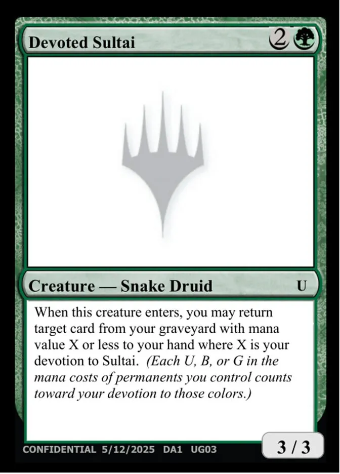 Devoted Sultai Front Face