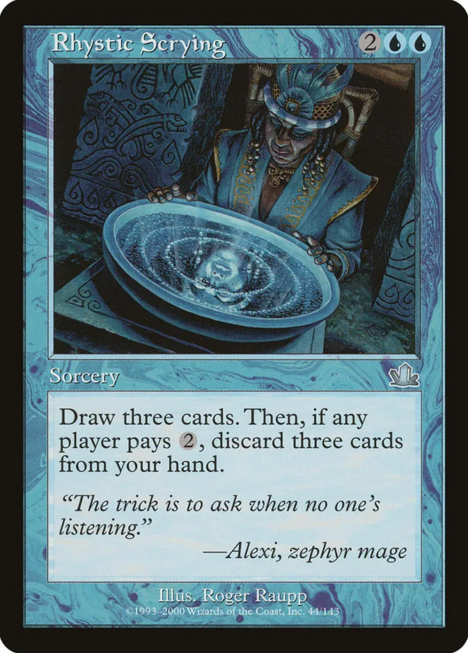 Rhystic Scrying Front Face