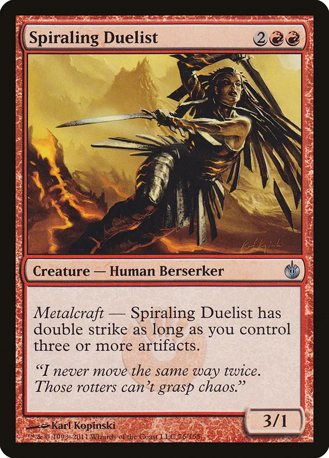 Spiraling Duelist Front Face