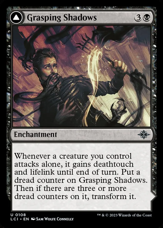 Grasping Shadows // Shadows' Lair Front Face