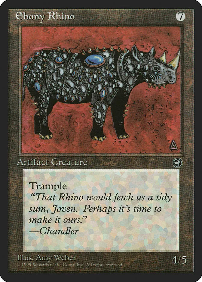 Ebony Rhino Front Face
