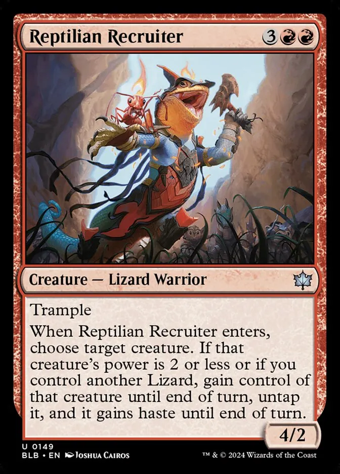 Reptilian Recruiter Front Face