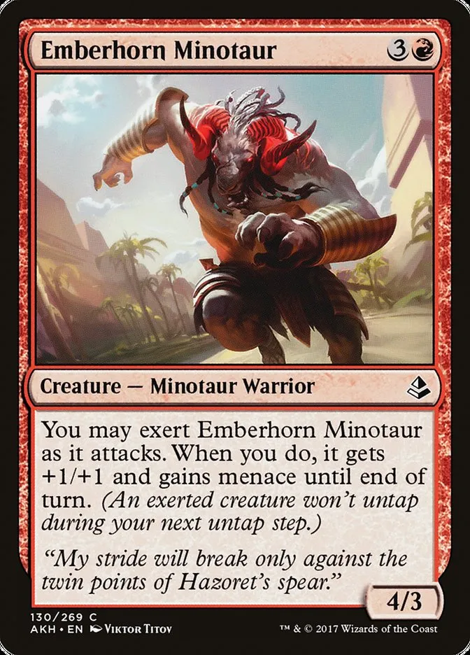 Emberhorn Minotaur Front Face