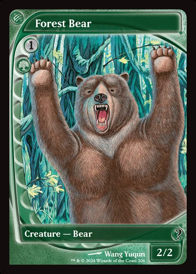 Forest Bear Front Face