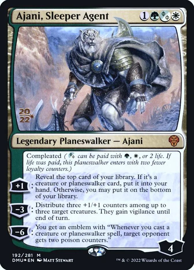 Ajani, Sleeper Agent Front Face