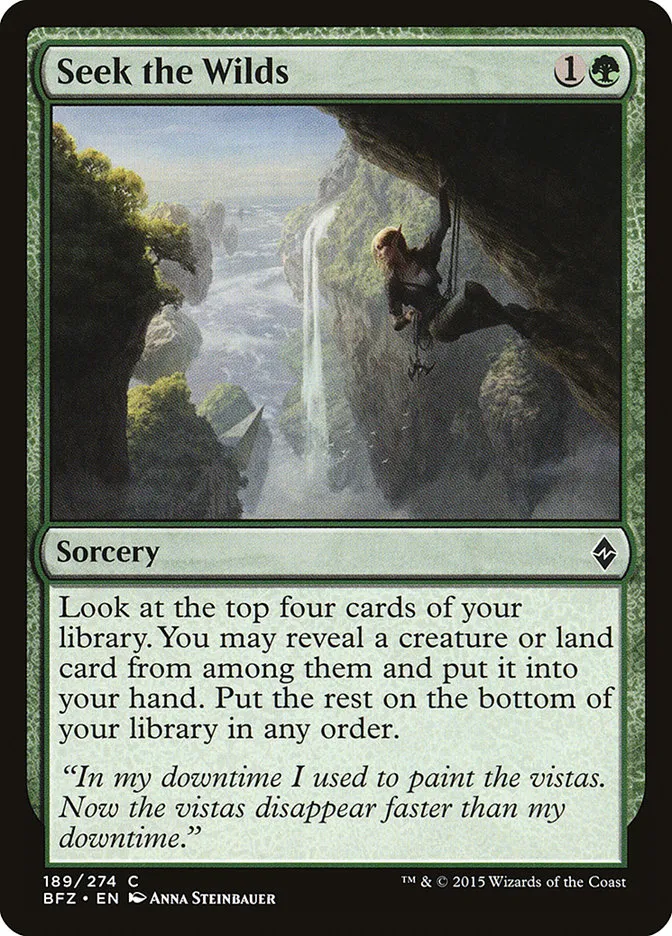 Seek the Wilds Front Face