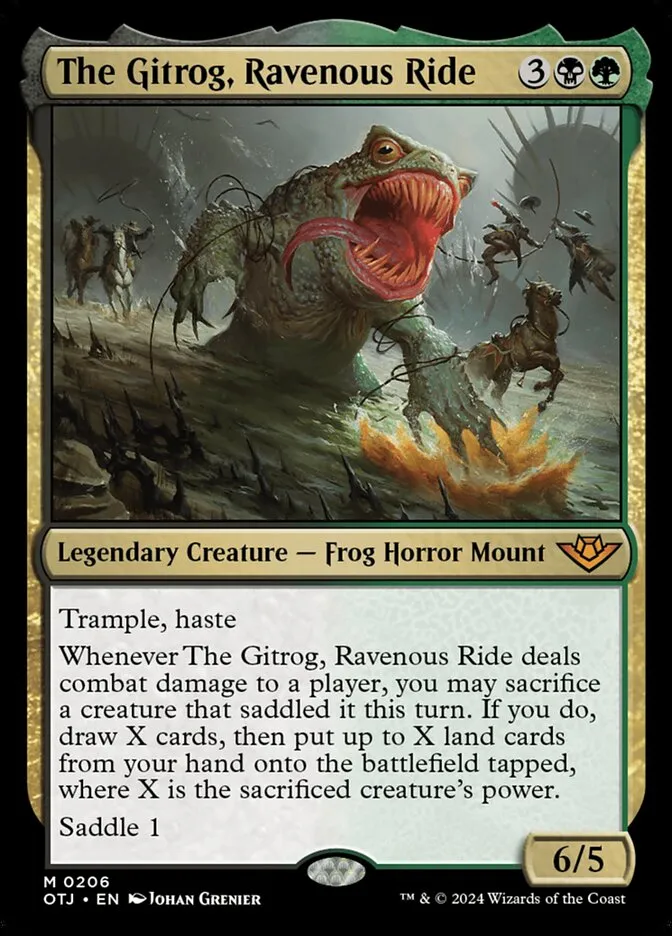 The Gitrog, Ravenous Ride Front Face