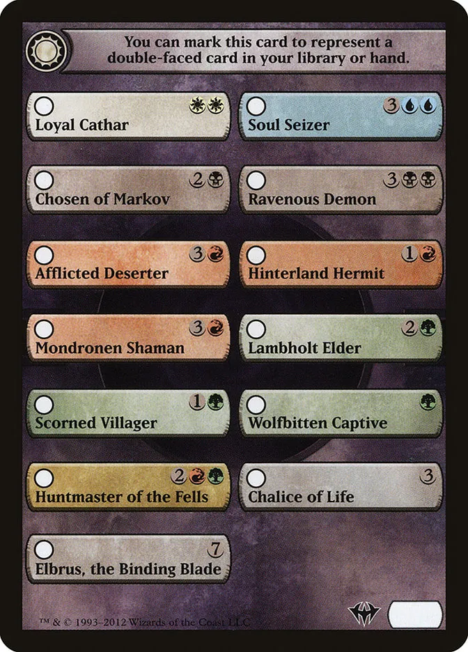 Dark Ascension Checklist Front Face