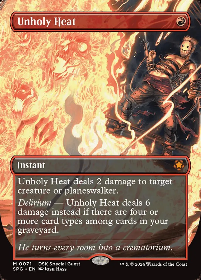 Unholy Heat Front Face