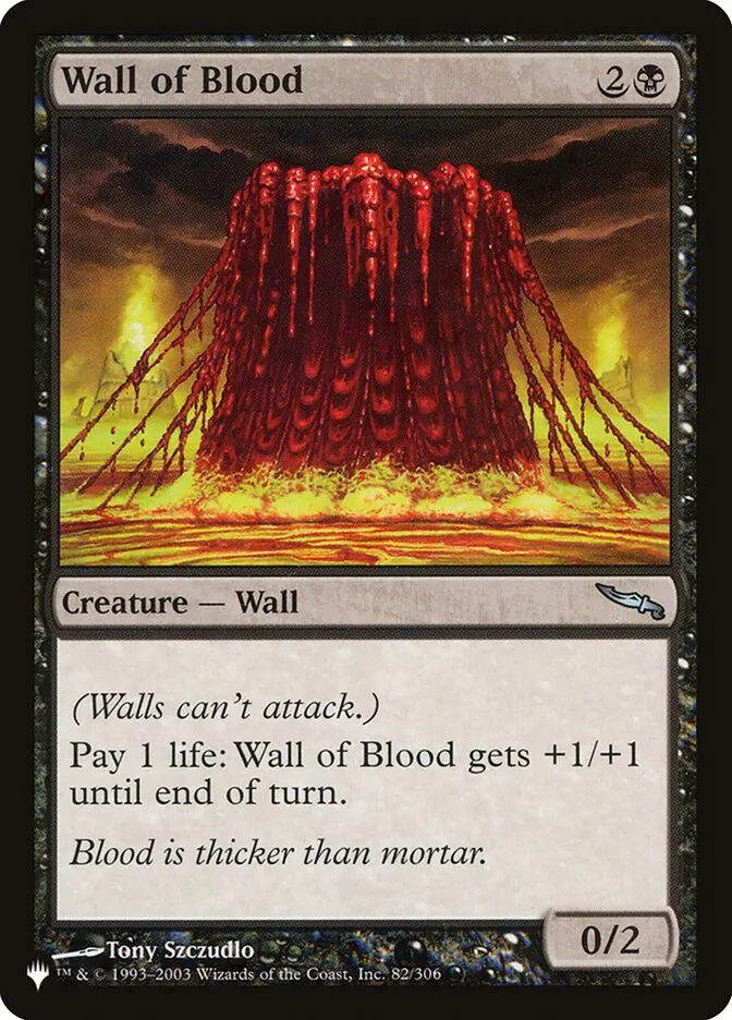 Wall of Blood Front Face