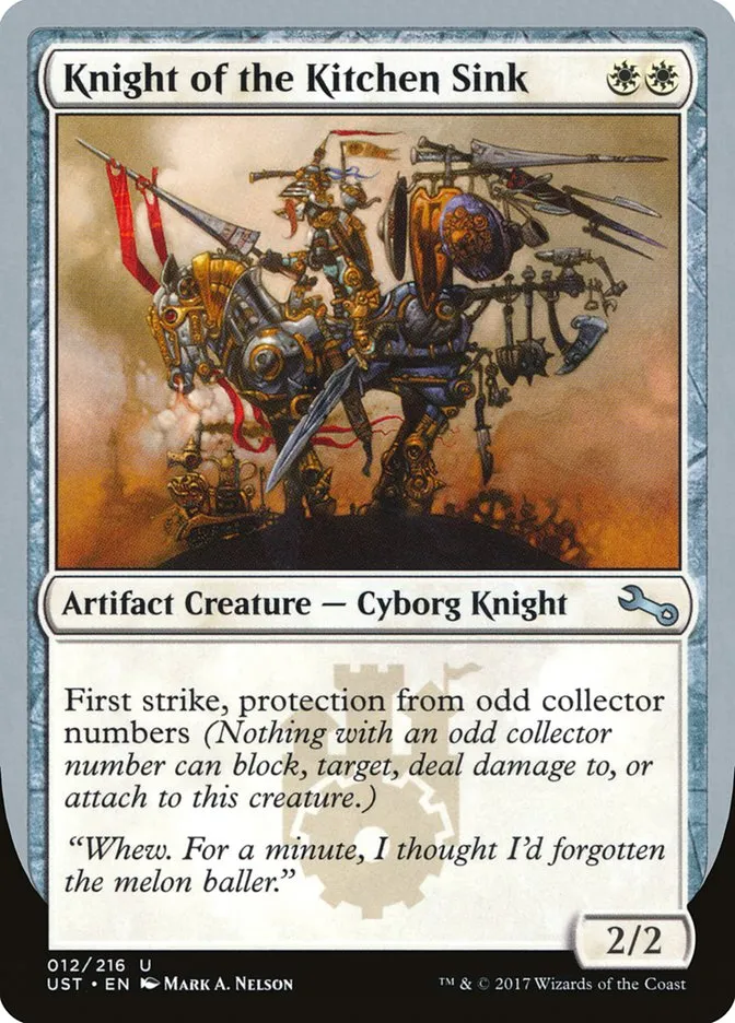 Knight of the Kitchen Sink Front Face