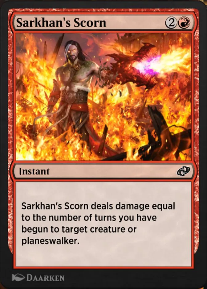 Sarkhan's Scorn Front Face