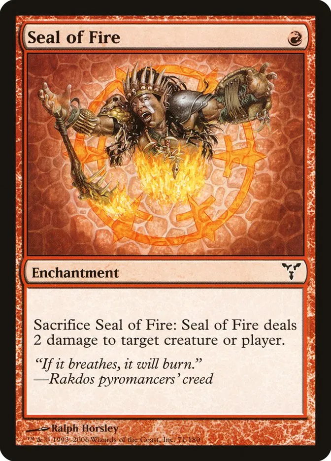 Seal of Fire Front Face