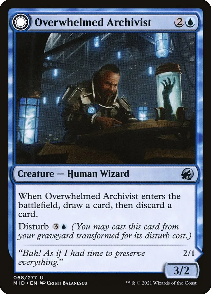 Overwhelmed Archivist // Archive Haunt Front Face