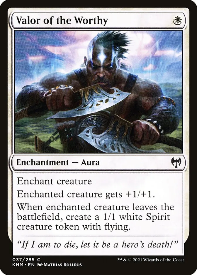 Valor of the Worthy Front Face