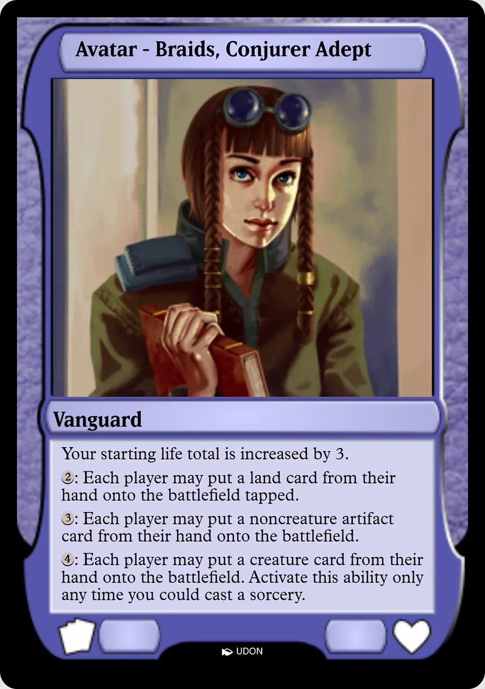 Braids, Conjurer Adept Avatar Front Face