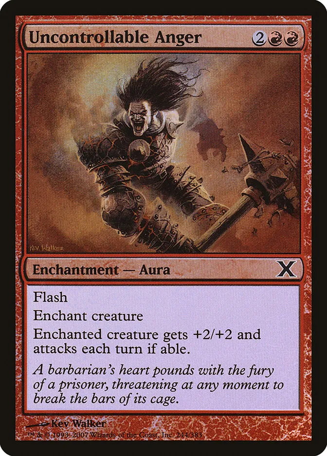 Uncontrollable Anger Front Face