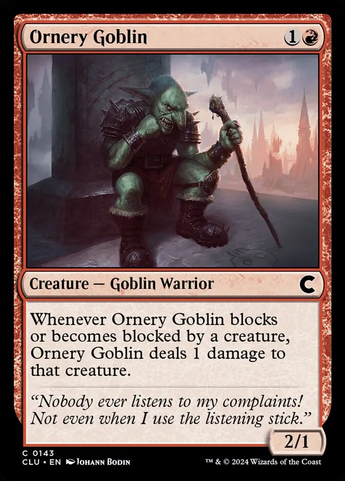 Ornery Goblin Front Face