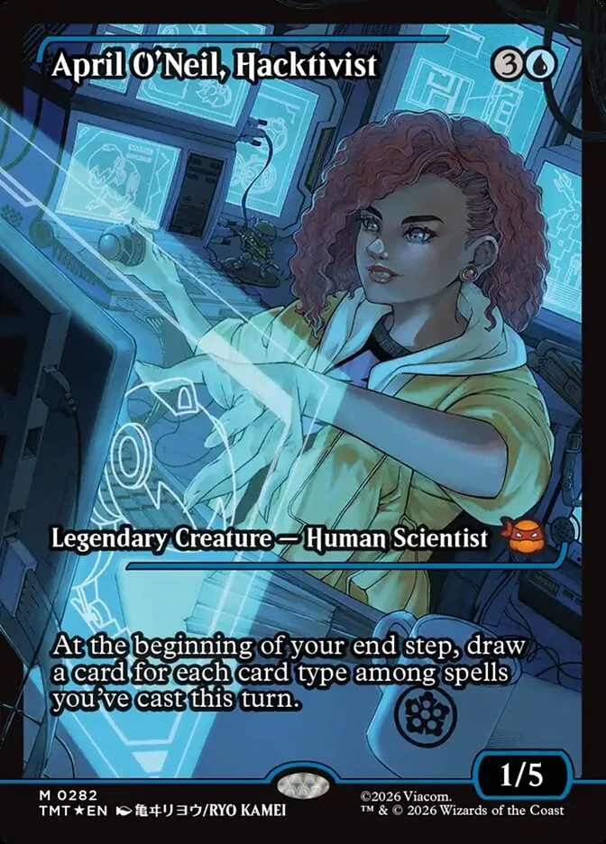 April O'Neil, Hacktivist Front Face