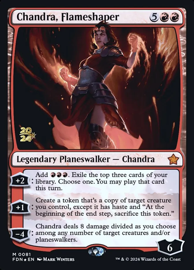 Chandra, Flameshaper Front Face