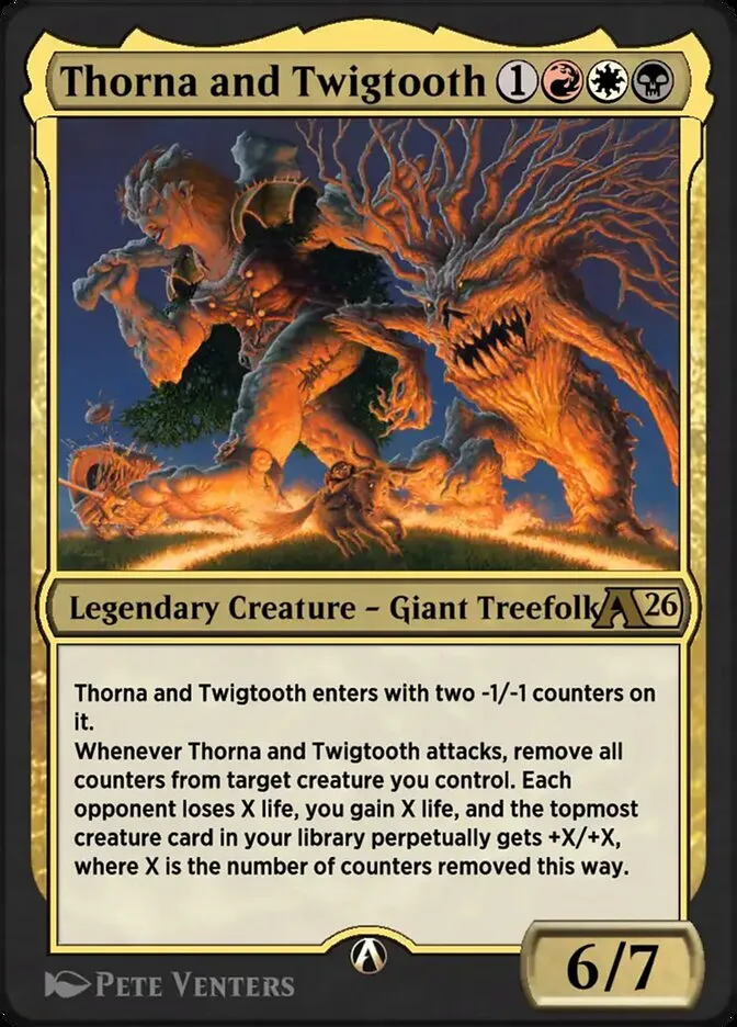 Thorna and Twigtooth Front Face