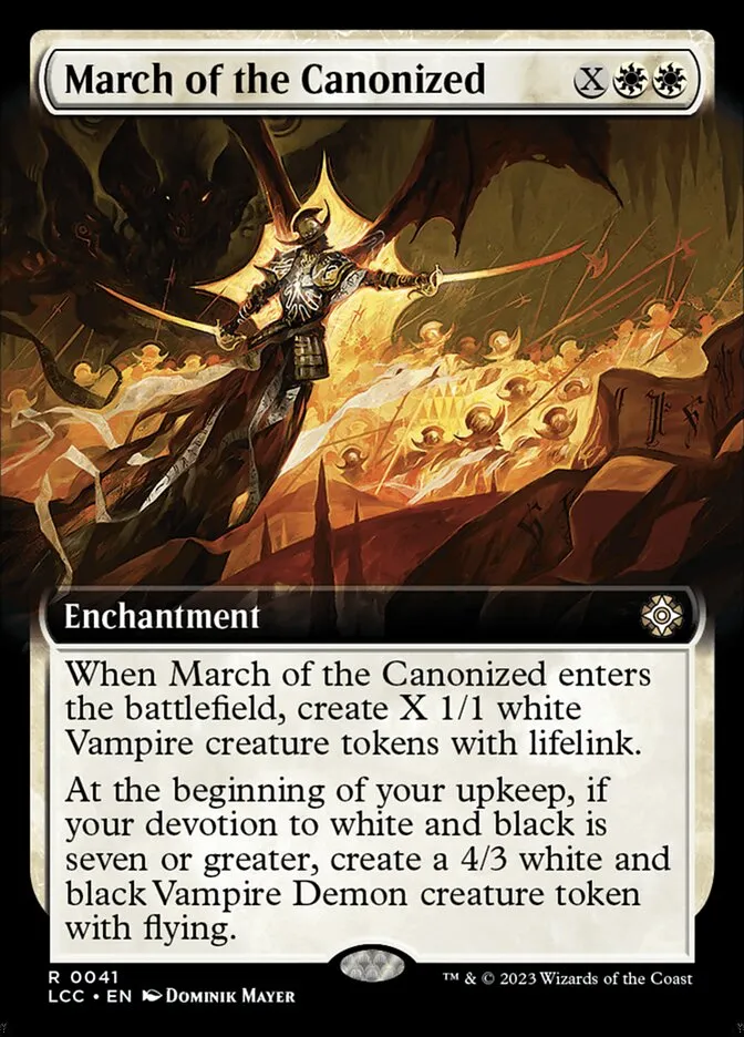 March of the Canonized Front Face
