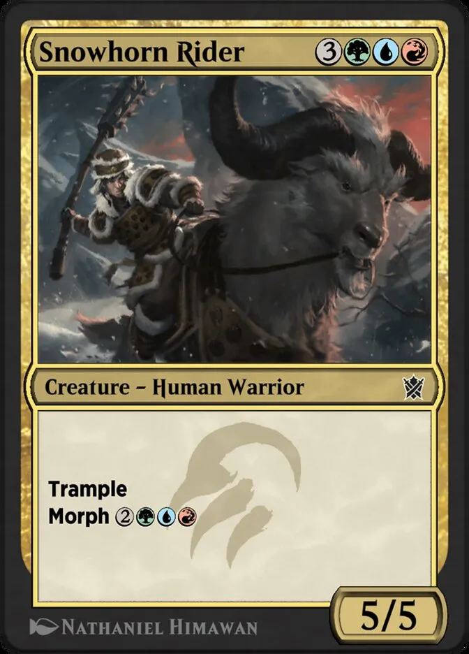 Snowhorn Rider Front Face