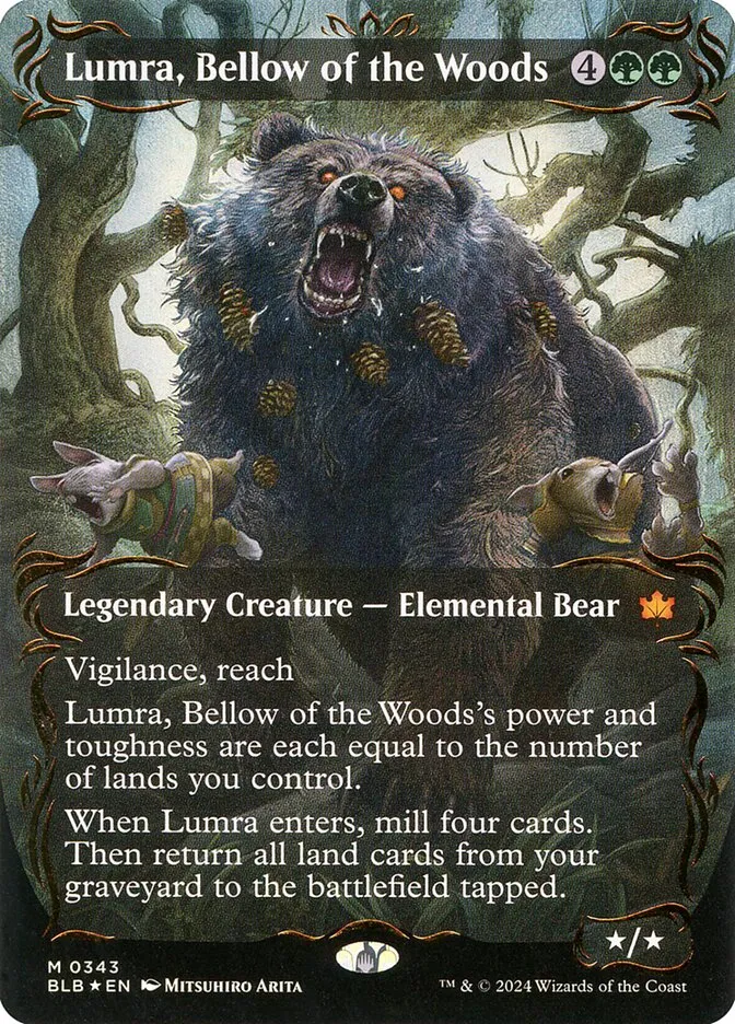 Lumra, Bellow of the Woods Front Face