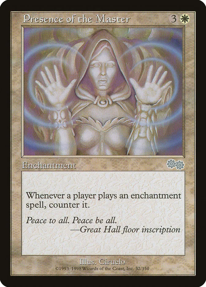 Presence of the Master Front Face