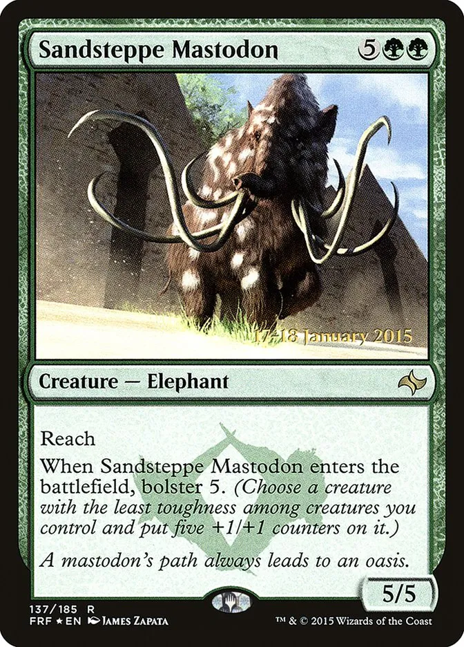 Sandsteppe Mastodon Front Face
