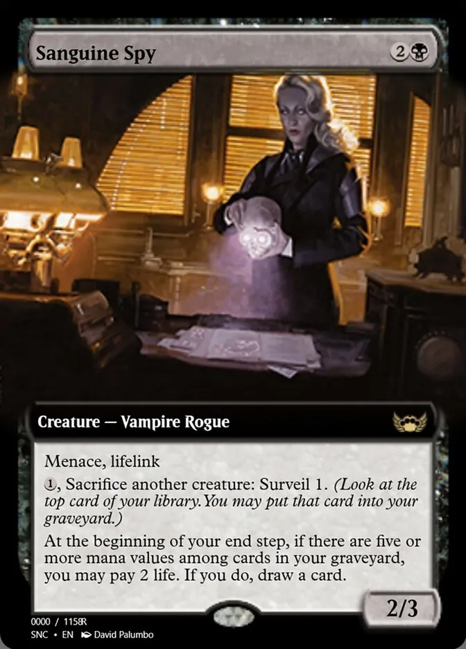 Sanguine Spy Front Face