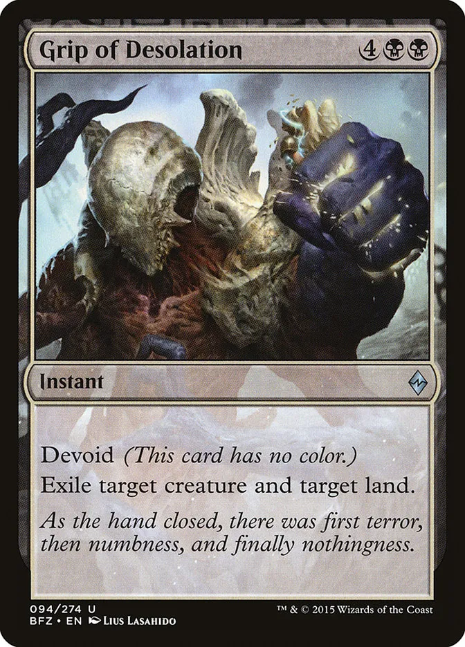 Grip of Desolation Front Face