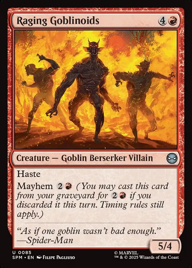 Raging Goblinoids Front Face