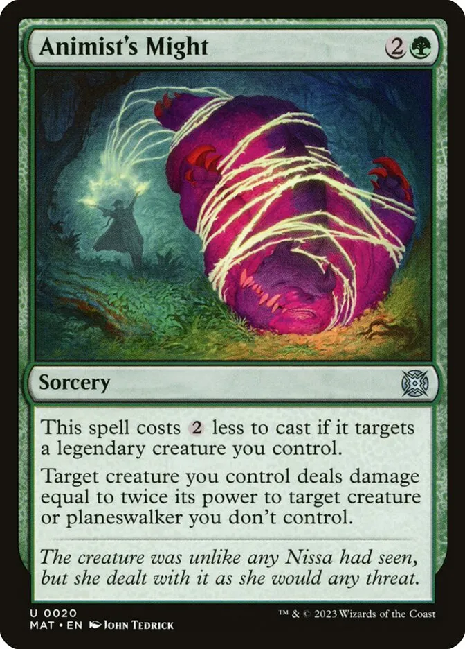 Animist's Might Front Face