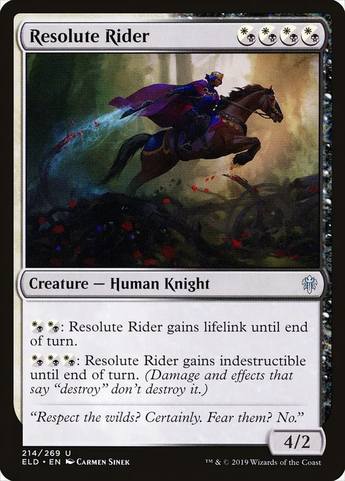 Resolute Rider Front Face