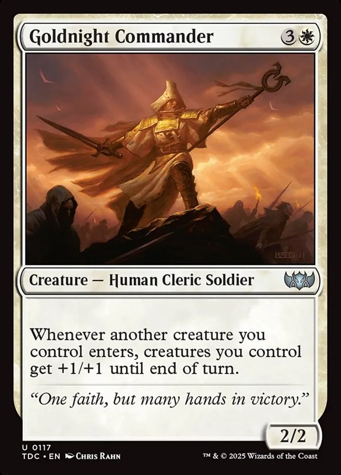 Goldnight Commander Front Face