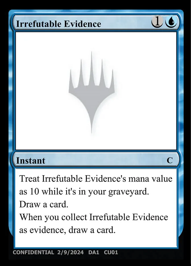 Irrefutable Evidence Front Face