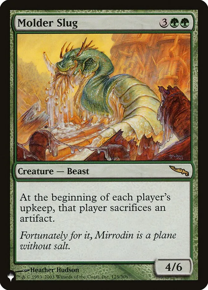 Molder Slug Front Face