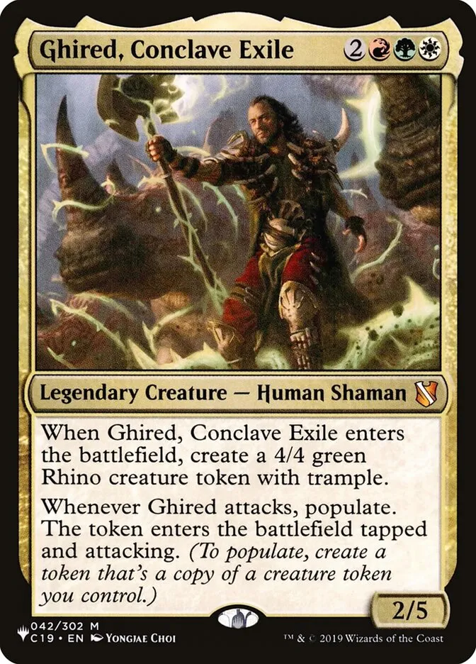 Ghired, Conclave Exile Front Face