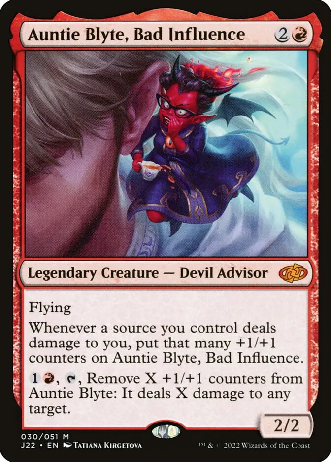 Auntie Blyte, Bad Influence Front Face