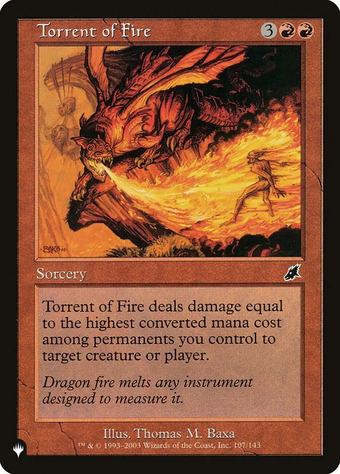 Torrent of Fire Front Face
